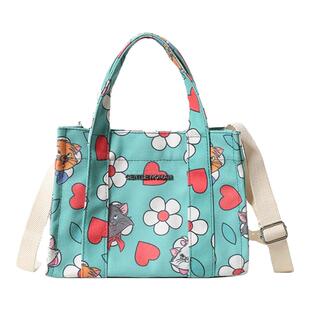 Gentlewoman小众可爱卡通帆布包包女2024新款休闲单肩斜挎托特包