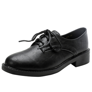 真皮英伦风小皮鞋女鞋子2025春秋新款百搭爆款黑软底平底豆豆单鞋