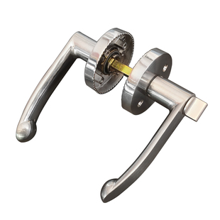 卧室房间门左右孔三杆执手锁替换球形锁室外钥匙反锁铝合金门通用