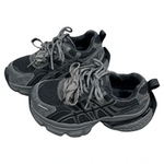 真皮双鞋带加绒老爹鞋女2025秋冬季新款厚底轻便百搭休闲运动鞋