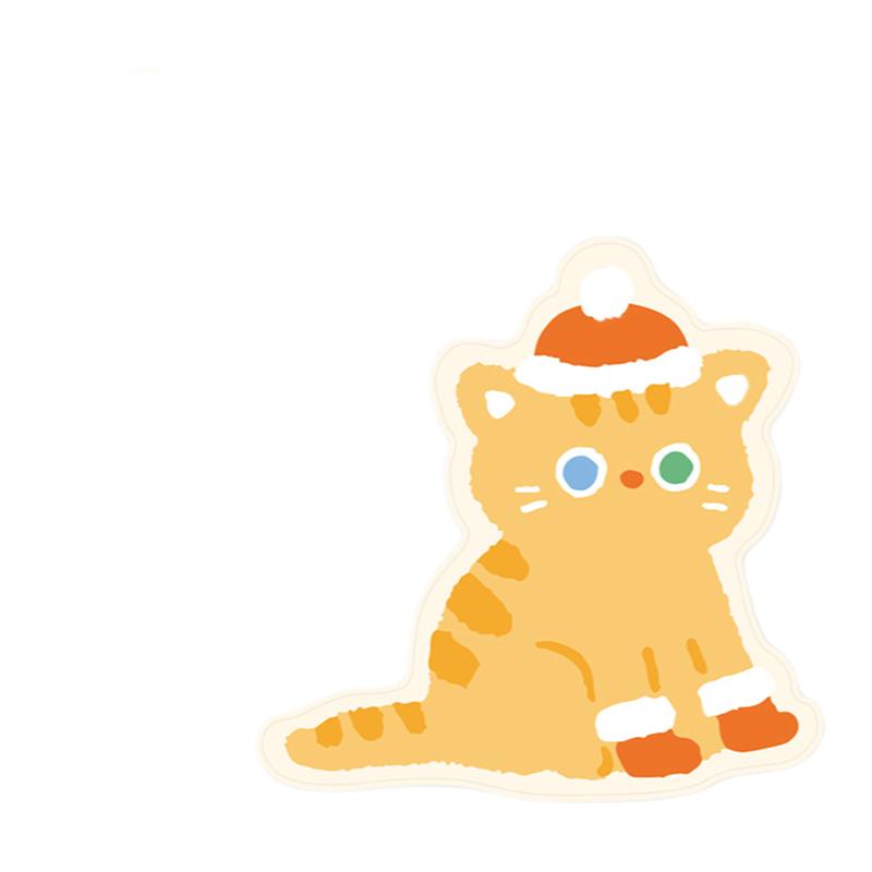 超可爱冬季橘猫布面鼠标垫