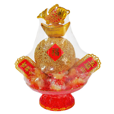 传统春节摆件大福礼煎堆装饰用品