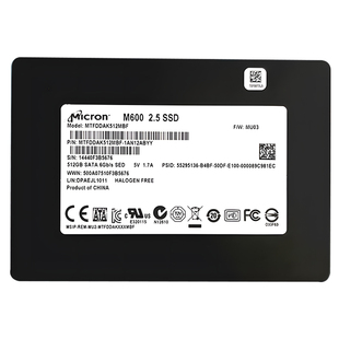 CRUCIAL/镁光 M600 256G 512G 1TB M500DC 800G sata固态硬盘SSD