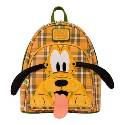 代购Loungefly迪士尼布鲁托95周年格纹迷你双肩背包可爱卡通包