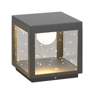 柱头灯太阳能门柱灯别墅大门柱子灯防水庭院柱灯现代户外围墙灯