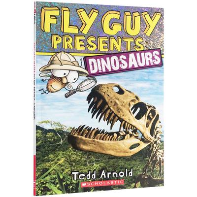 送音频Fly Guy Presents: Dinosaurs学乐分级小读本2级 苍蝇伙计现场报道:恐龙英文原本绘本 学乐儿童英语学习课外阅读读物