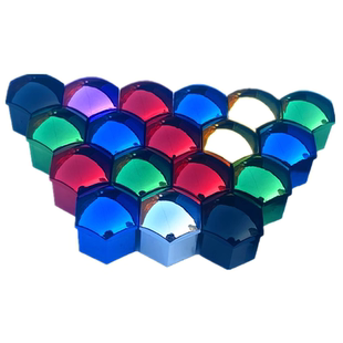 汽车通用轮胎螺帽盖轮毂螺丝帽保护罩彩色装饰防尘帽通用塑料配件