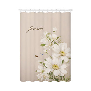 心门浴室小窗户防窥防水窗帘卫生间厕所遮挡帘简易伸缩杆窗帘布