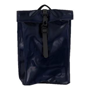 RAINS Rolltop Rucksack Mini W3 背包 - 合成纤维 蓝色