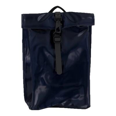 RAINS Rolltop Rucksack Mini W3 背包 - 合成纤维  蓝色
