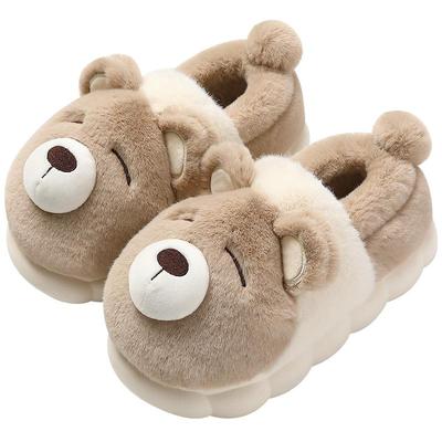 买一送一情侣棉拖鞋冬季保暖包跟