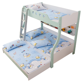 儿童全棉加棉床笠加厚夹棉纯棉单件床套床罩定制上下床铺薄垫棕垫