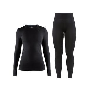 Craft户外登山滑雪跑步运动贴身层排汗速干保暖内衣套装 绿标舒适