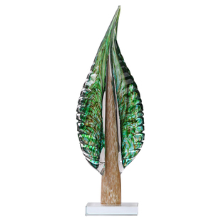 轻奢高档摆件创意艺术高级电视柜玄关客厅入户桌面玻璃工艺装饰品