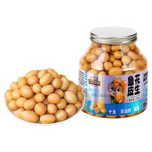 【三只松鼠_鱼皮花生500g】脆皮豆花生米下酒菜休闲零食多味花生
