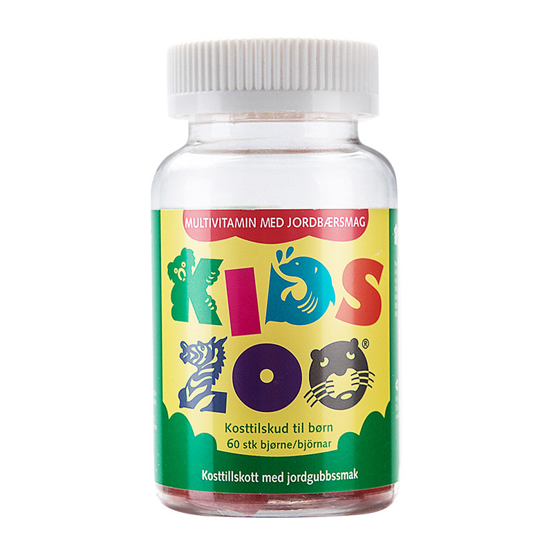 Kidszoo丹麦儿童复合维生素宝宝补VC维生素A补锌VD3小熊软糖60粒