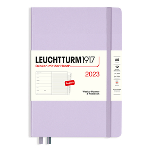 leuchtturm1917德国灯塔笔记本子2025年一周两页12个月经典款周记计划本A5软封A6硬面日记本手帐B5特价清仓