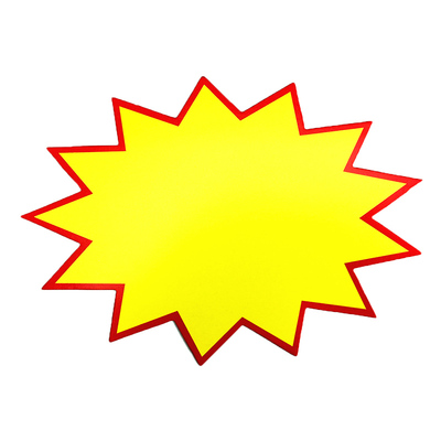 大号POP爆炸贴10张服装摆摊