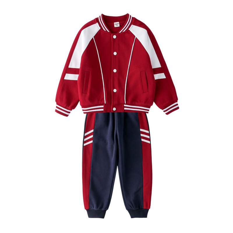 小学生班服春秋款套装棒球服儿童校服一年级三件套幼儿园园服秋装