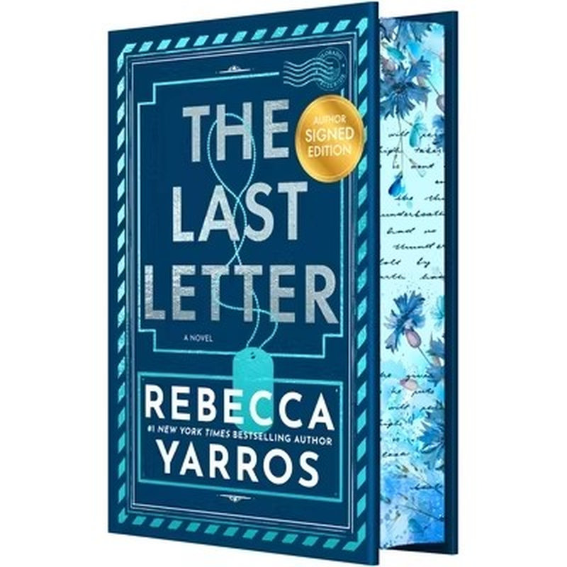 现货 最后一封信 Rebecca Yarros签名版 四旋翼 第四翼作者 精装刷边收藏 英文原版 The Last Letter (Signed)