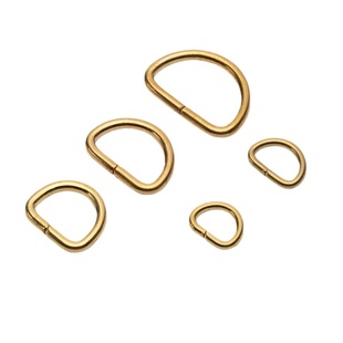 黄铜开口D扣D环DIY手工皮具箱包铜五金D字链接扣背包扣半圆扣