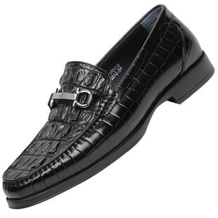 【断码特价】VOLO犀牛皮鞋男款厚底软底休闲皮鞋高端男式鳄鱼皮鞋