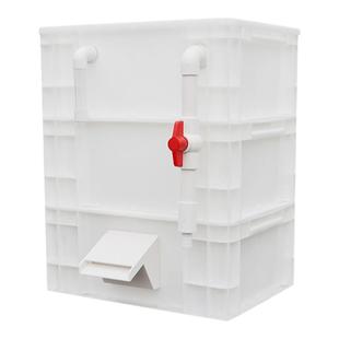 鱼缸瀑布过滤器出水口造景流水流水口鱼池水循环系统周转箱过滤箱