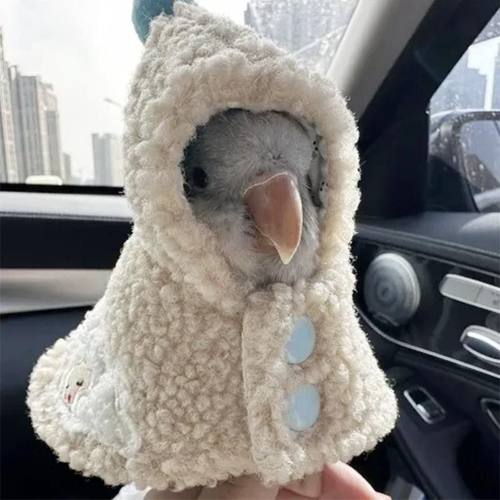 鹦鹉衣服鹦鹉斗篷披风加厚保暖外出棉外套鹦鹉用品鹦鹉专用衣服