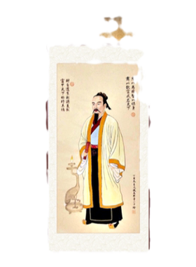 网红网红文财神像陶朱公商圣范蠡画像招财风水财神爷装饰框画