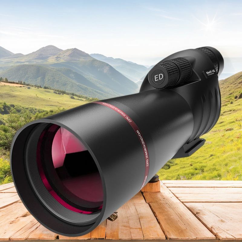分销ED单筒望远镜无级变倍镜鸟拍照高倍红外观25-75X60夜视非