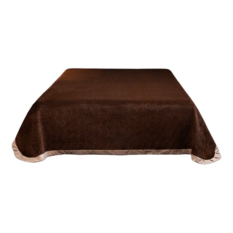 简约现代刺绣牛奶绒床单款夹棉床盖款四件套蕾丝荷叶边秋冬保暖