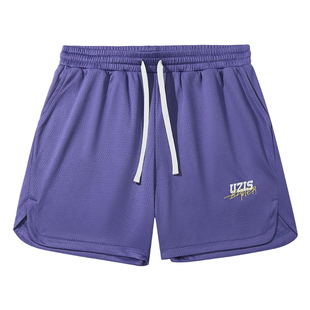 有志者UZIS 美式运动短裤男篮球跑步健身训练速干宽松四分裤[蛰伏
