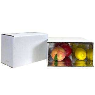 水果生鲜打包盒铝箔纸箱保温锡纸盒铝膜防水纸箱冷链运输包装快递