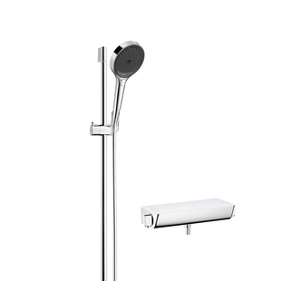 汉斯格雅hansgrohe境雨rainfinity130淋浴置物花洒恒温龙头套装