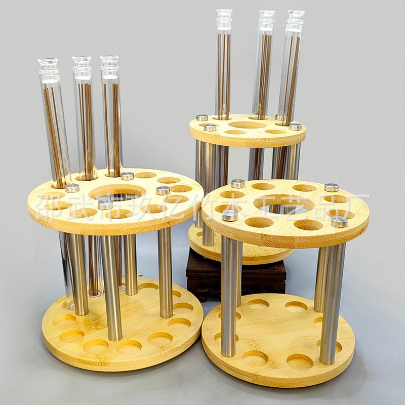 楠竹香筒展示架沉香线架香发簪香架托陈列置香架子收纳管底座香香