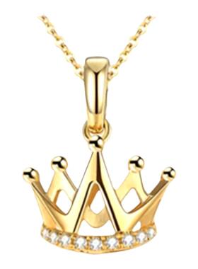 英国QUEEN小皇冠项链18K金