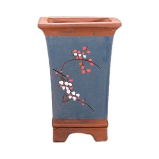 紫砂花盆兰花盆四方盆景盆客厅阳台简约绿植陶瓷大号特价清仓包邮