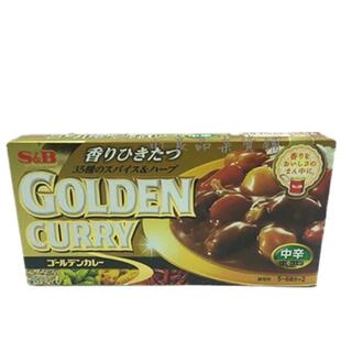 日本进口SB金牌咖喱块中辛198g日式咖喱饭 2026.3