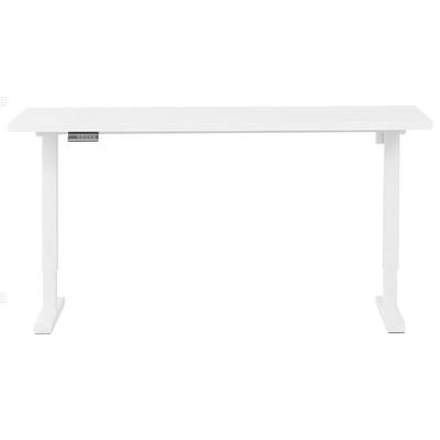 三梦实木电动升降桌子简易出租屋电脑桌卧室家用办公桌书桌工作台