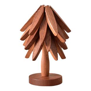 实木一棵树隔热垫餐桌垫创意家用防止烫手锅垫杯垫木质摆件碗垫子