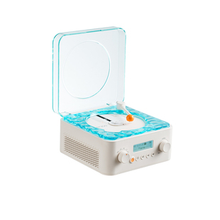 KAWOO水波纹cd机唱片机音乐专辑光盘播放器复古蓝牙音响一体机