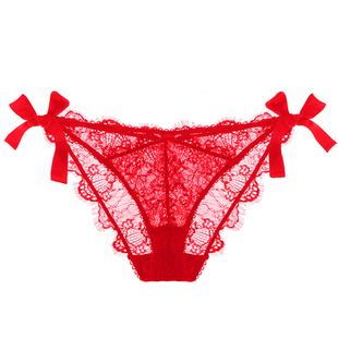 好奇蜜斯本命年红色内裤蕾丝无痕性感低腰纯棉裆2026马年新娘结婚