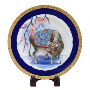 日本原装进口香兰社日式陶瓷装饰摆件生肖年份限量盘子轻奢礼品