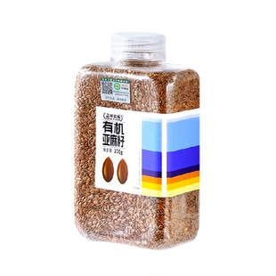 盖亚农场青海有机 生亚麻籽 烘焙高蛋白膳食炒熟代餐打豆浆磨粉