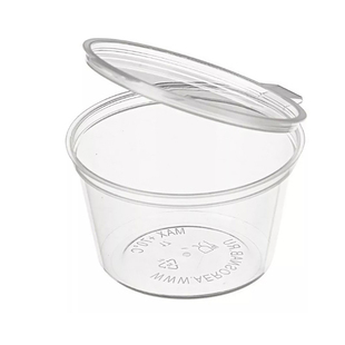 一次性酱料杯打包调料盒连体酱料杯外卖菜汁盒带盖50ml调料酱汁杯