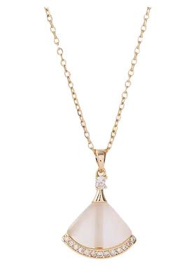 小裙子项链女百搭小众锁骨链饰品