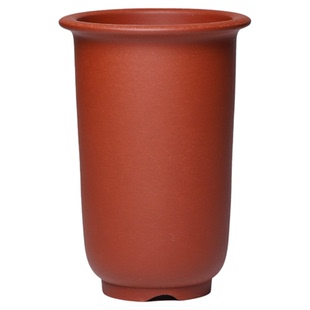 清香阁紫砂盆精制手工瘦金钟兰花盆春兰寒兰莲瓣透气桌面古典花器