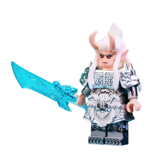 三头六臂哪吒闹海敖光敖广东海龙王敖丙西游记积木人仔拼装玩具