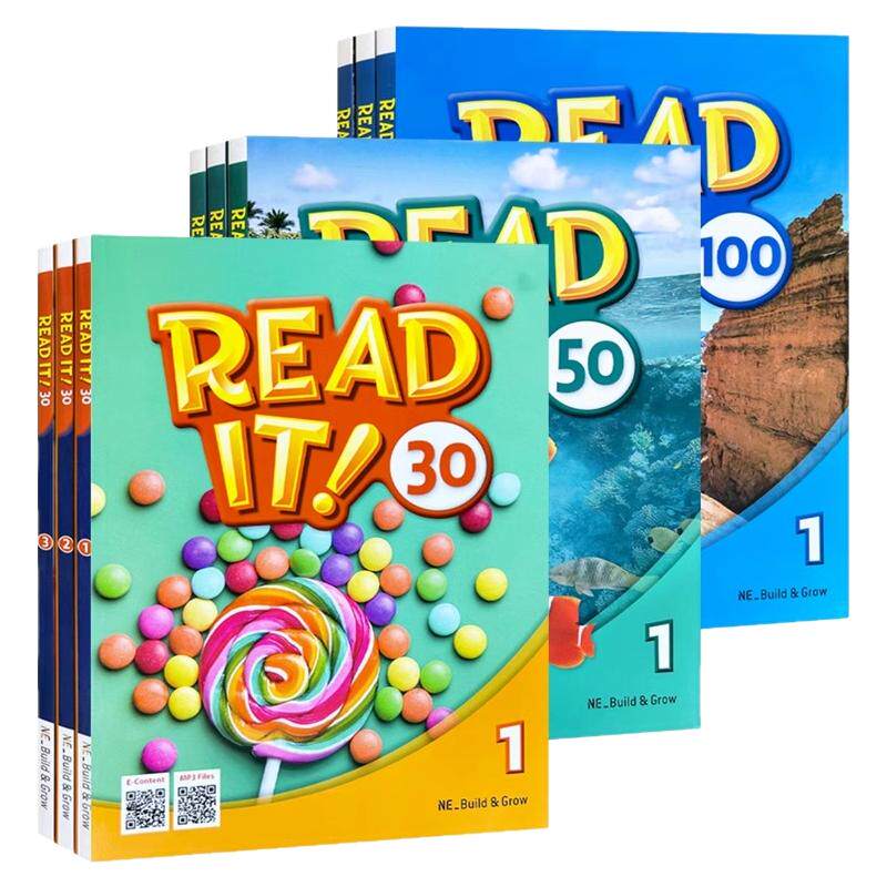 【原版进口】 Read it 幼少儿阅读教材 readit！1 2 3级 30词 50词 100词read it幼少儿初级阅读短期专项英语系列课程教材