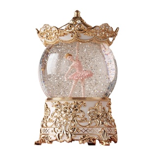 鸟之诗芭蕾舞女孩水晶球音乐盒八音盒旋转公主女生小女孩生日礼物